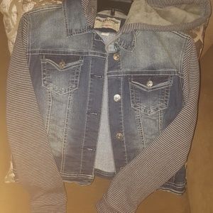 Jean and Sweatshirt Jacket